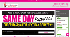 Desktop Screenshot of printinthebag.co.uk